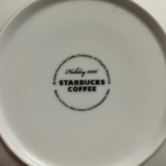 New in box Starbucks 2006 Set of 4 Holiday Plates - Picture 4 of 4